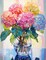Diamond Painting Kits for Adults, Hydrangea in Glass 5D Diamond Art Kits for Beginner DIY Full Drill Diamond Dots Crystal Craft Kits for Home Wall Decor Gifts 11.8x15.7 inch